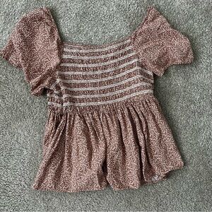 Floral Ruffled Top